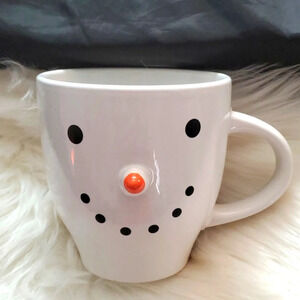 NEW - Royal Norfolk Snowman 20oz Holiday Mug/Cup. 3D Nose